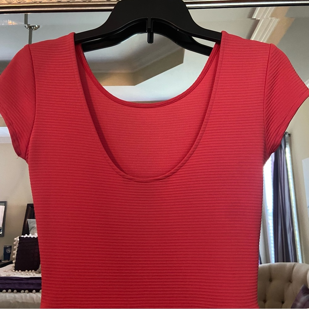 • French connection • pleated low back fit and flare dress - Picture 6 of 8